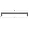 Gliderite Hardware 7-9/16 in. Center to Center Solid Square Bar Pull Graphite Gray 21683-192-GPH-1 - alternate 4